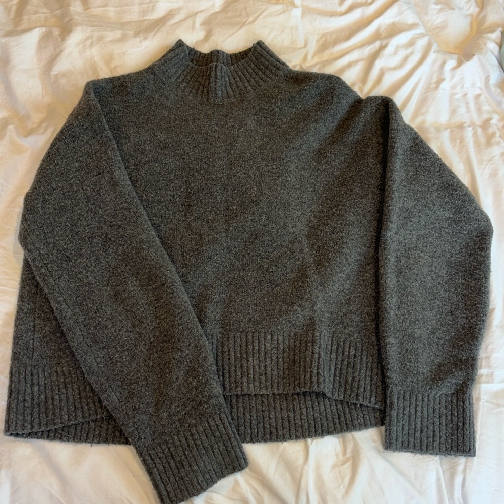 cropped turtleneck sweater